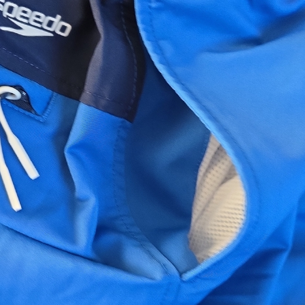 🌊 Speedo Men's Navy + Blue Swim Trunks - Picture 5 of 9